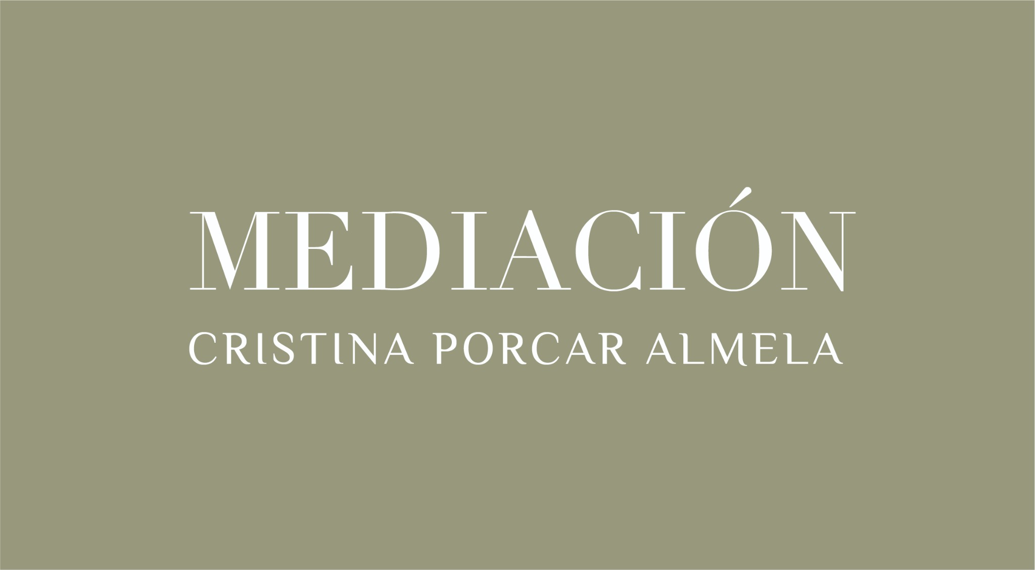 Mediación · Cristina Porcar Almela